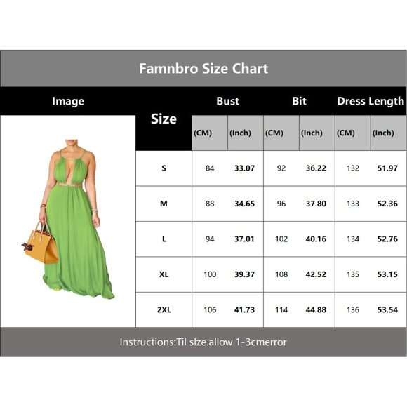 Women's Boho Maxi Dress Polyester Spandex X-Large Summer Beach Vacation - Picture 6 of 6